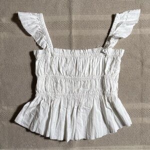 Miou Muse M White Summer Top Cotton